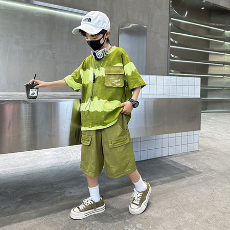 小萨贝贝&小萨贝贝&TZ232062男童夏季套装