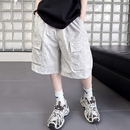 小萨贝贝&小萨贝贝&KZ262216男童夏装工装短裤