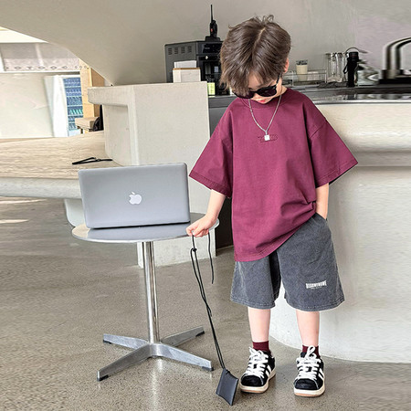 小萨贝贝&小萨贝贝&TX252036男童短袖T恤