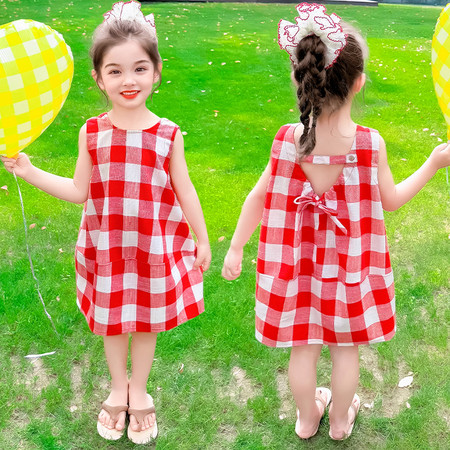 蓝贝儿童装&蓝贝儿童装&格子裙2518
