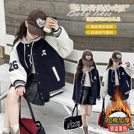 柒禧&柒禧&冬款两面穿加厚棒球服