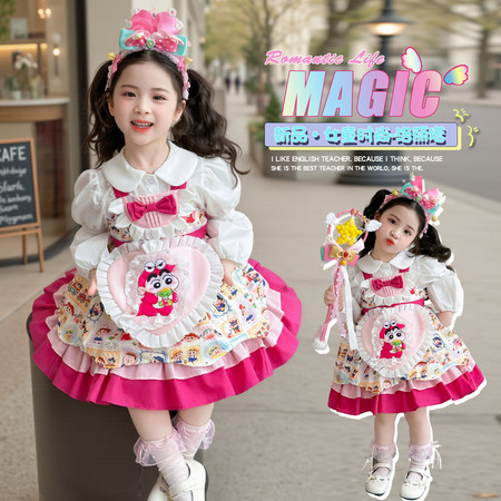 小豌豆&小豌豆&8522-蜡笔小新洛丽塔公主裙