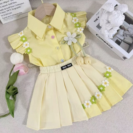 阳光BABY童装&阳光BABY童装&飞袖花朵套装