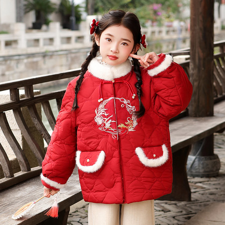 小莲蓬&小莲蓬&XLP毛条年服棉衣-D1260