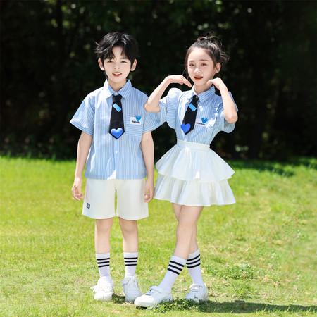 俊美依童&俊美依童&9920-9931蓝色上衣-白色下装