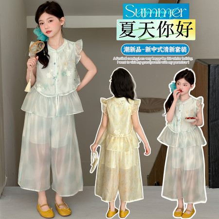 萌客栈&萌客栈&2609小飞袖国风套装