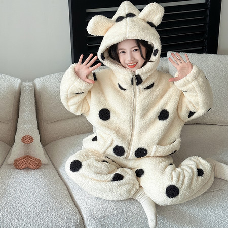 七彩云供货中心&七彩云供货中心&6617圆点家居服套装