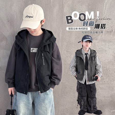 张杨果儿&张杨果儿&2639款连帽马甲