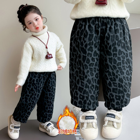 西柚泡泡&西柚泡泡&25款豹纹羽绒裤