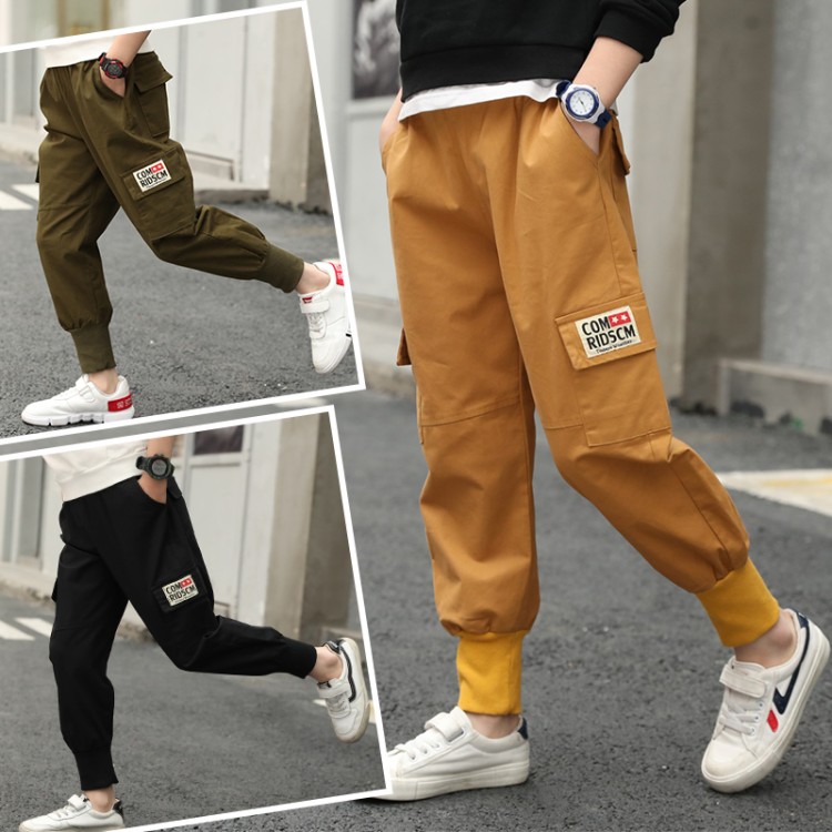 Label-bound overalls, children's trousers, boys'sports pants