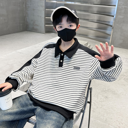 兄弟国际&兄弟国际&518款条纹POLO领卫衣