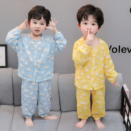 遇见兔&遇见兔&D3145大鹅长袖纱布空调服
