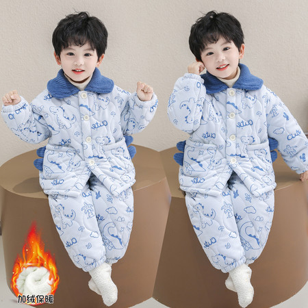 依彤蓓蓓&依彤蓓蓓&25119恐龙口袋睡衣套装