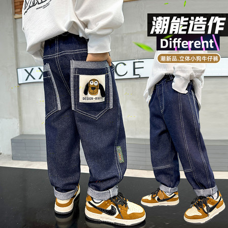 佩奇王国&佩奇王国&男童-231款-立体小狗牛仔-单裤1