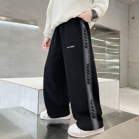 乐彼丹奇&乐彼丹奇&182款侧边印花卫裤