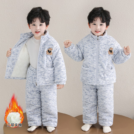 爱恰恰&爱恰恰&小熊三层绗棉套装