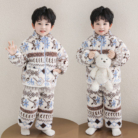 爱恰恰&爱恰恰&费尔岛三层绗棉套装男模图