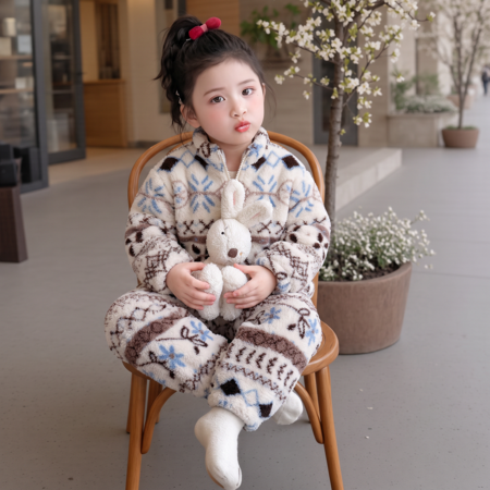 爱恰恰&爱恰恰&米色费尔岛套装女