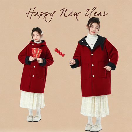 布衣燃&布衣燃&8998呢大衣