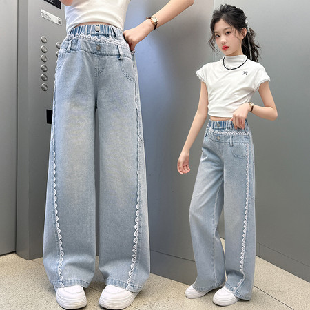 小海螺&小海螺&801花边牛仔裤