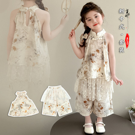 语妮童布&语妮童布&水墨画旗袍套装