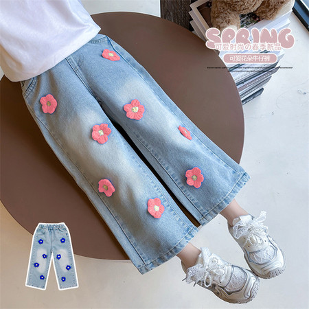 小番茄&小番茄&808立体花朵牛仔裤
