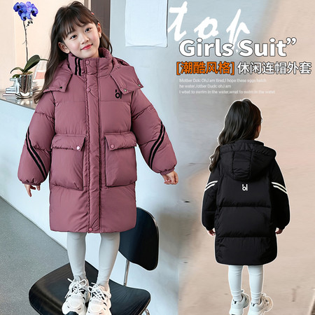 芽芽部落&芽芽部落&653中长款棉衣