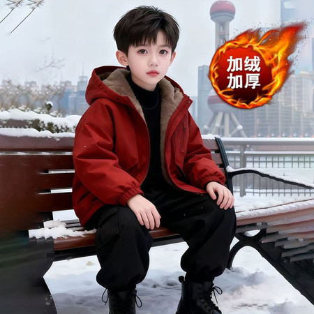 绿宝宝&绿宝宝&仿皮加绒派克2549