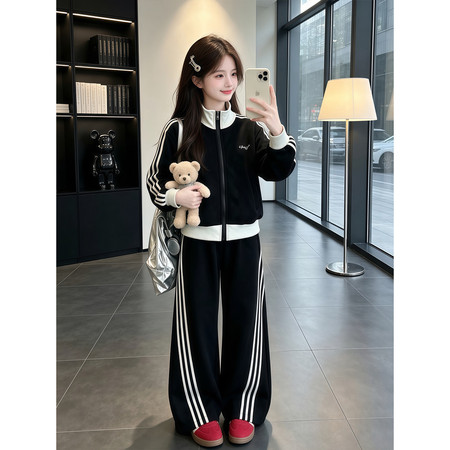 魅力公主&魅力公主&630款黑色拉条套装