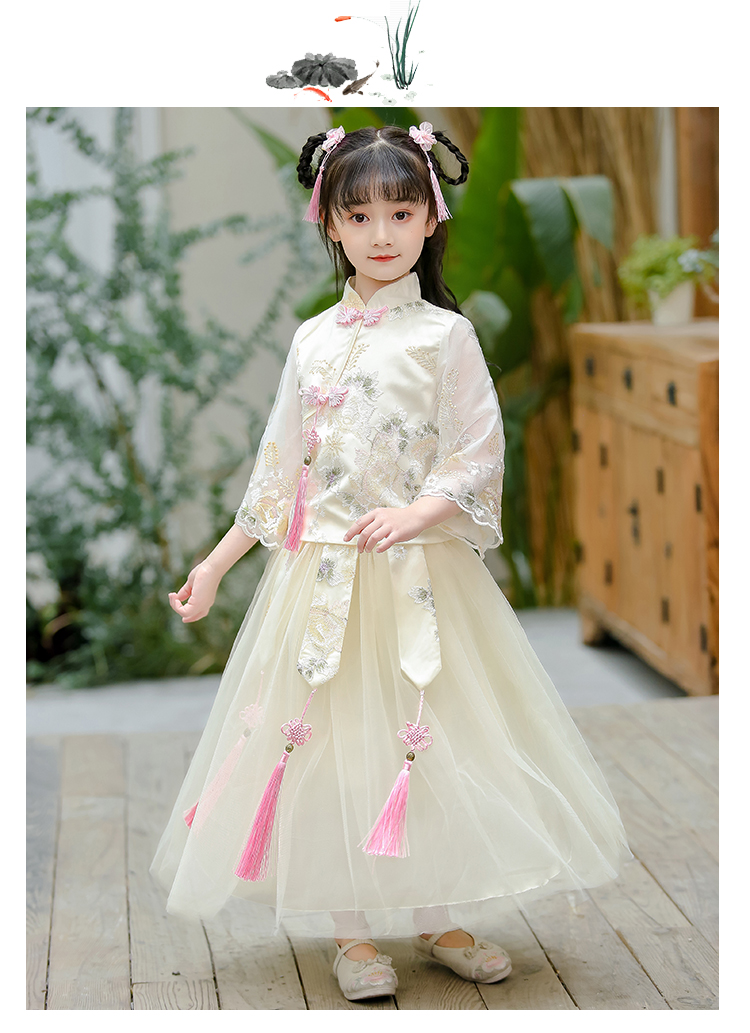 开心派童装&2020-13女童汉服套装1