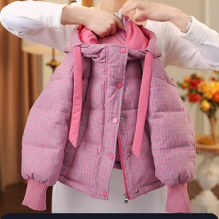 玲珑宝贝（原开心派）&玲珑宝贝（原开心派）&2576款格子航线棉服