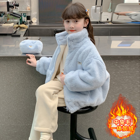 三毛网供&三毛网供&242317字母水貂绒外套送包包