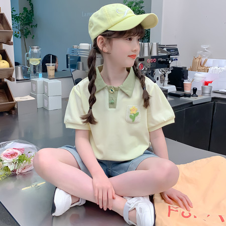 三毛网供&三毛网供&240706小花衬衫T恤