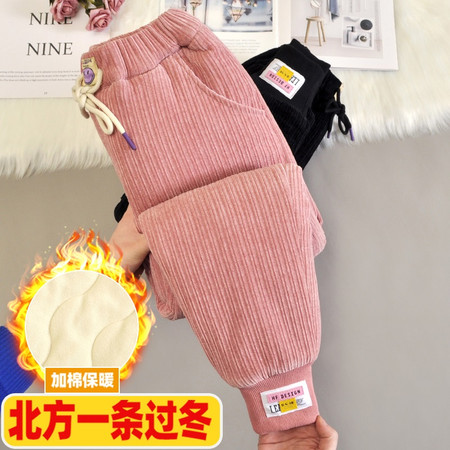 锦可儿&锦可儿&30YT201三层加绒加厚棉裤