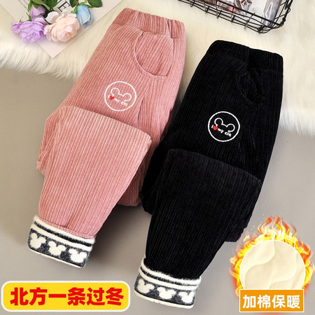 锦可儿&锦可儿&30YT107三层加绒加厚棉裤
