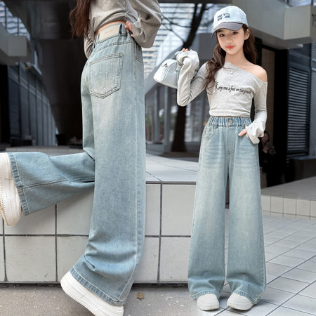 A计划&A计划&2601雨点贴标阔腿裤