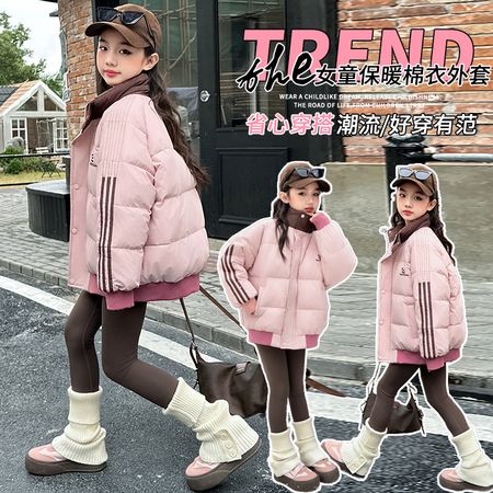 优米果&优米果&SY-2425款拉条拼接棉衣