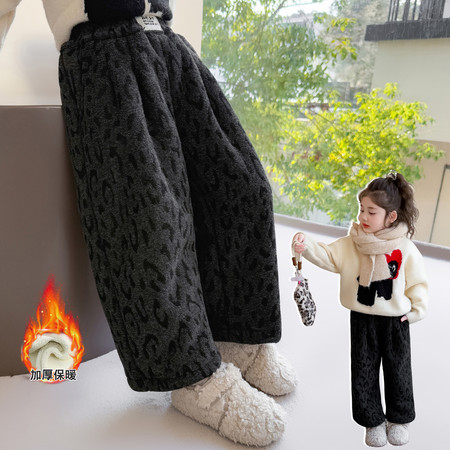 淘淘熊&淘淘熊&加绒豹纹裤