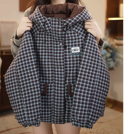 盼盼熊（原萌宝童心）&盼盼熊（原萌宝童心）&格子加棉加厚外套