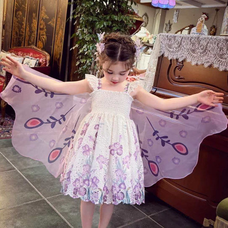 盼盼熊（原萌宝童心）&盼盼熊（原萌宝童心）&翅膀连衣裙