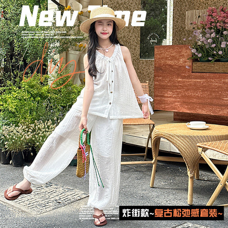鑫艺鑫&鑫艺鑫&XYX2519慵懒松弛感山本裤套装