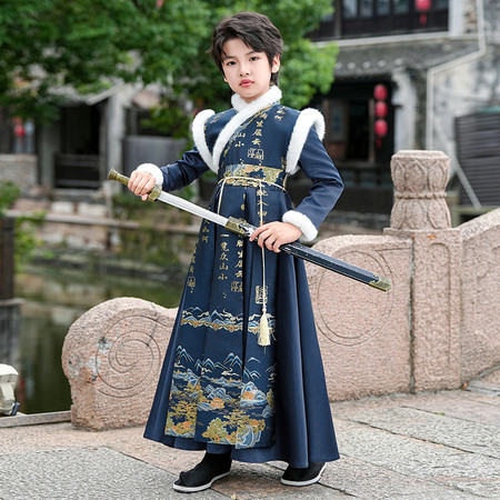萱微妮&萱微妮&2798男童款冬装汉服