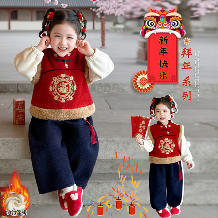 小粉象&小粉象&三件套年服