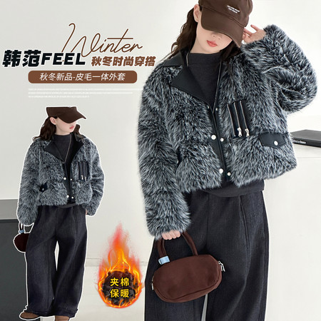 摩卡公主&摩卡公主&5461皮草毛外套