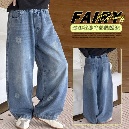 摩卡公主&摩卡公主&摩卡公主MK-3003满印小花牛仔裤