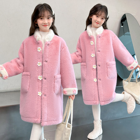 芝士猫&芝士猫&粉色水貂大衣