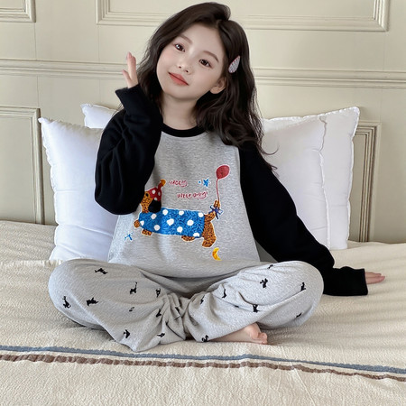 四季豆&四季豆&k007德绒加厚灰色腊肠狗家居服