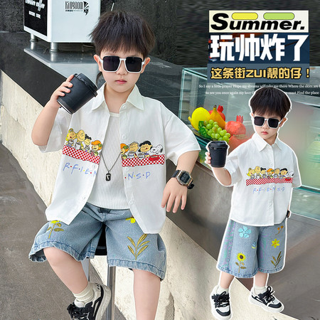 龙迪贝&龙迪贝&202516款牛仔绣花套装