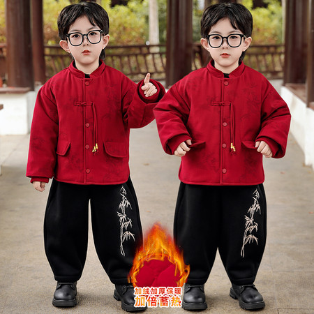 Ai尚贝贝&Ai尚贝贝&2544加绒竹影套装