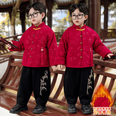 Ai尚贝贝&Ai尚贝贝&2545加绒加厚压花套装